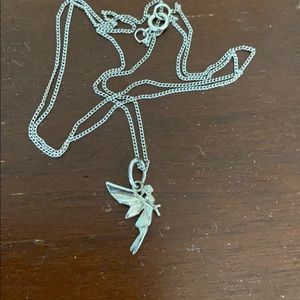 Origami Owl silver fairy necklace
